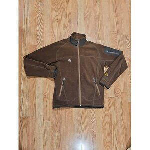 Mountain Hard Wear Fleece Jacket Men's Small Brown Zip up Soft Warm